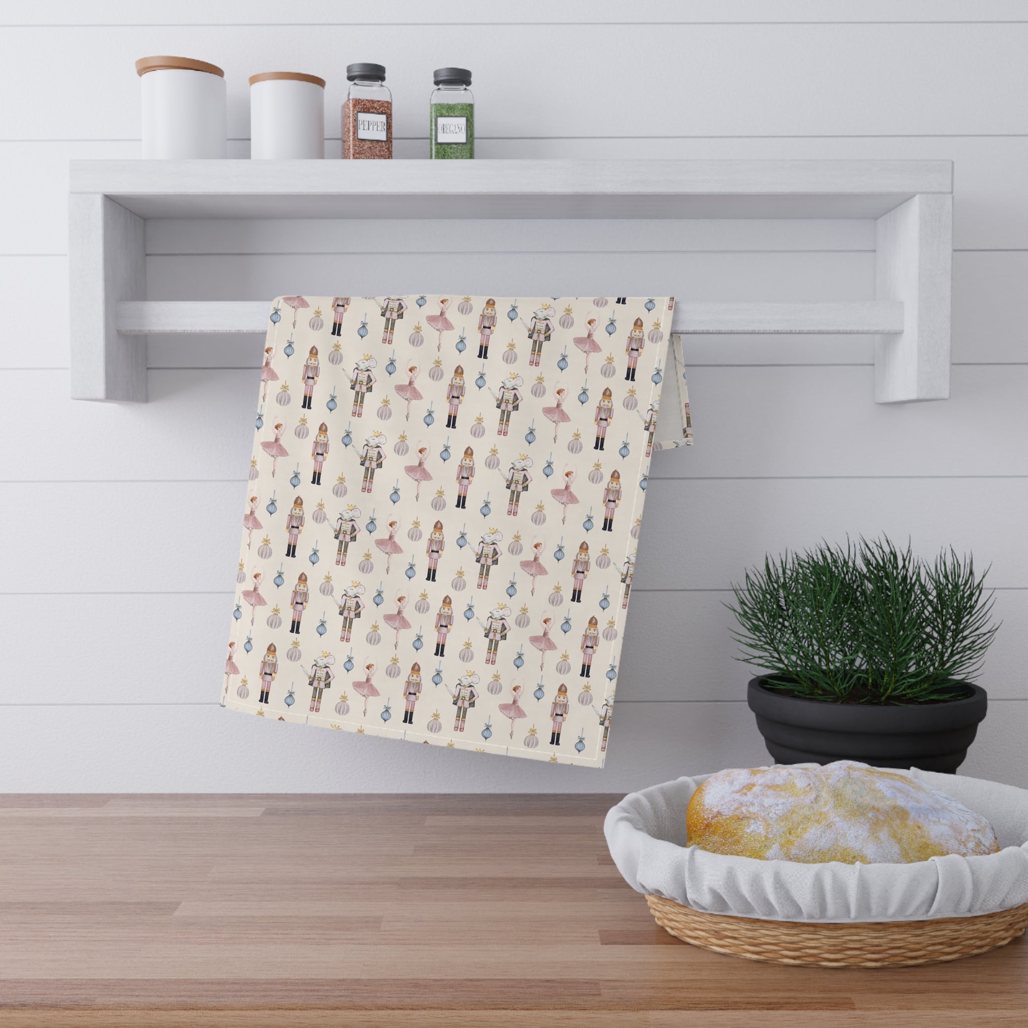 Pretty Little Nutcracker Tea Towel