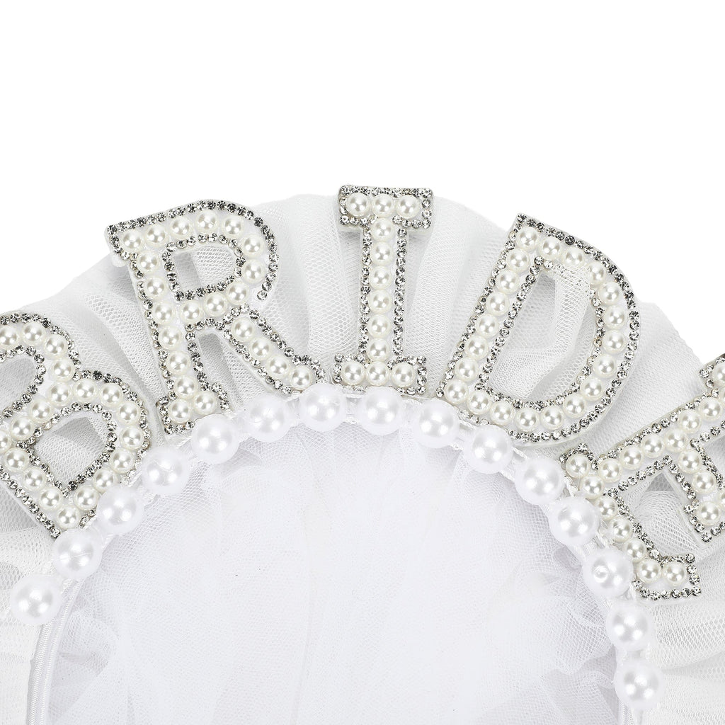 Blushing Bride Novelty Headband