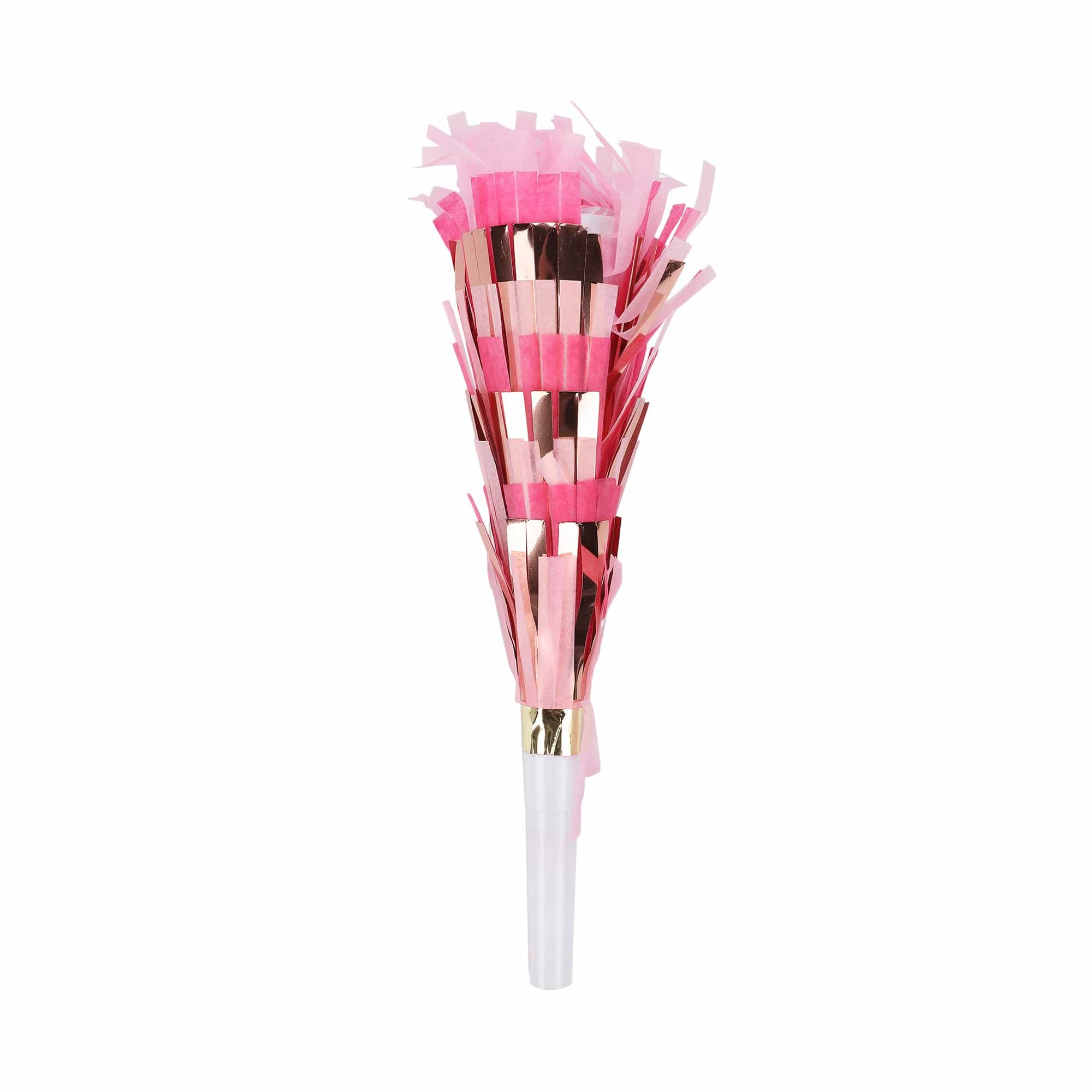Pop of Pink Confetti Party Blowers (6 ct)
